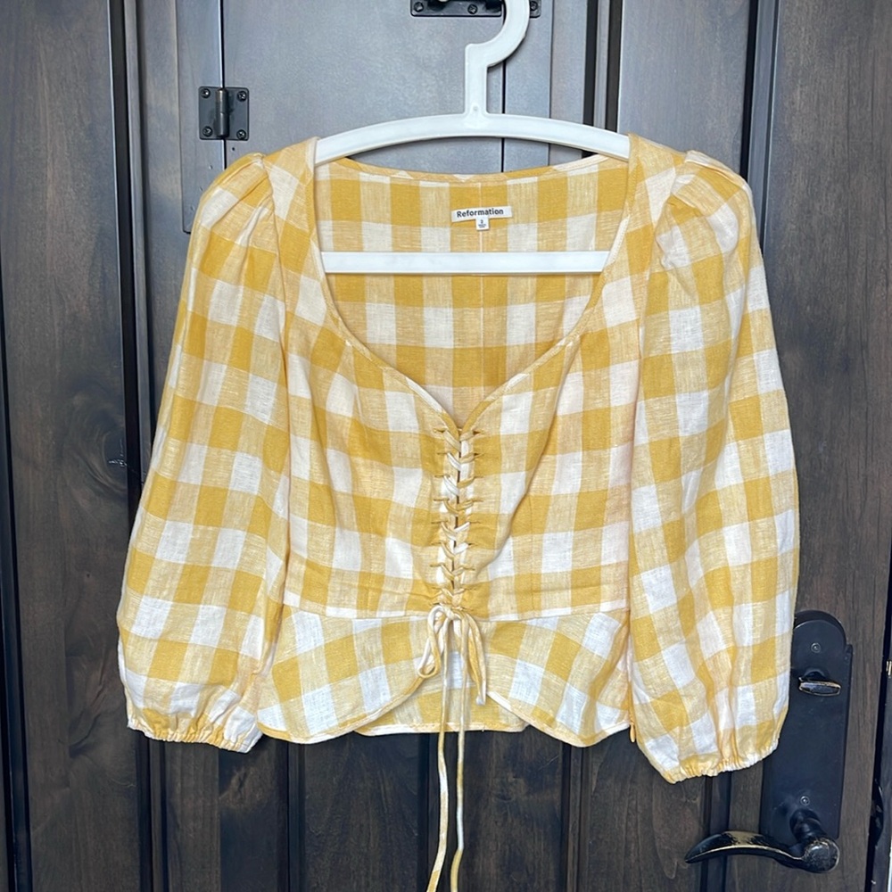 Reformation Barrett blouse. Size 2